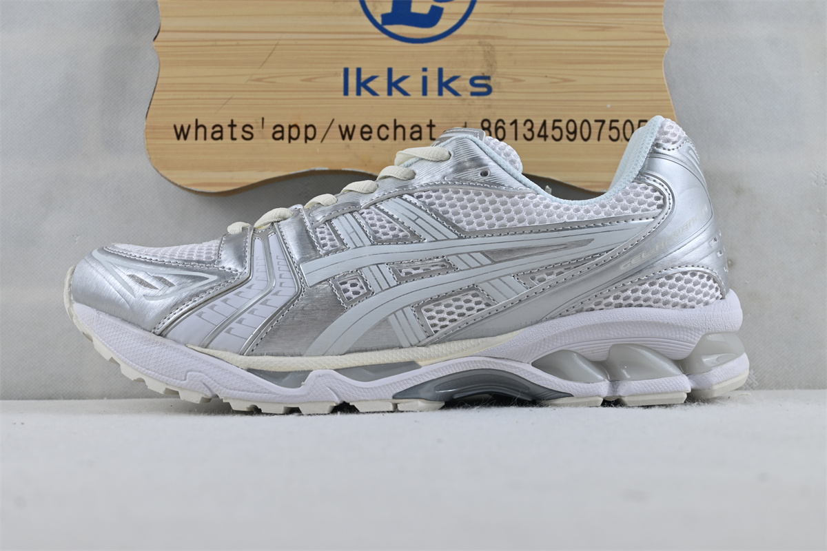 As1cs Gel-Kayano 14 JJJJound Silver White