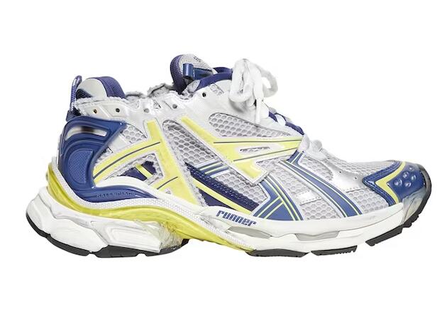 Ba1en*iaga Runner White Blue Yellow Grey Black