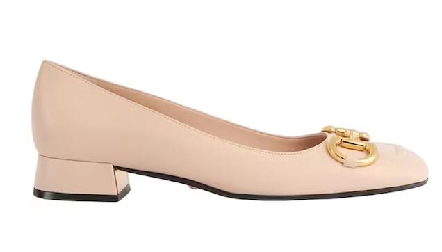 Gvc*1 Horsebit Ballet Flat Light Pink Leather