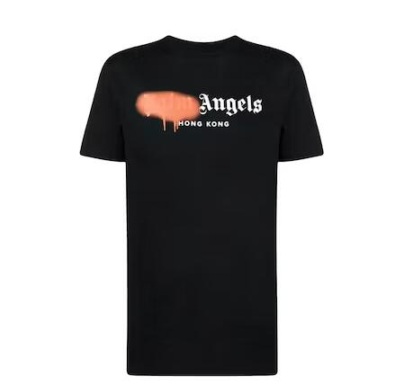 Palm Angels Hong Kong Sprayed Logo T-shirt Men's Black