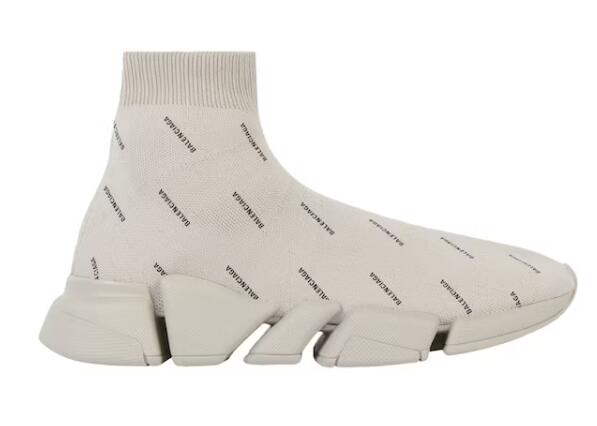 Ba1en*iaga All Over Logo Speed 2.0 Beige