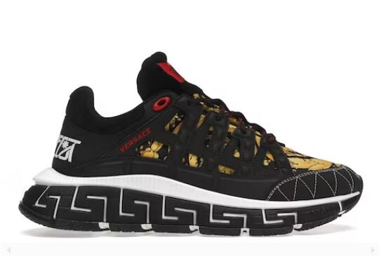 Versace Trigreca Barocco Print Black