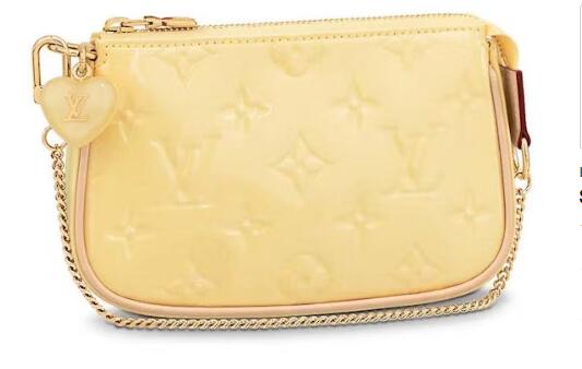 L0vis Vvtt0n Mini Pochette Accessories Banana Fizz Yellow
