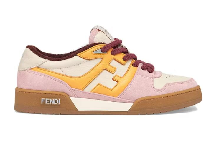 F**di Match Pink Yellow Suede