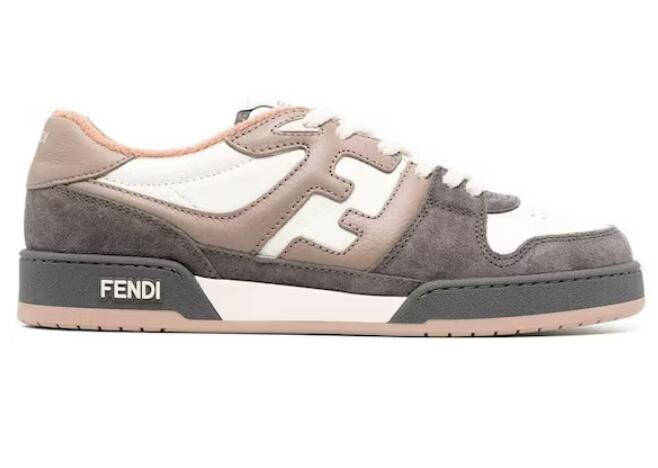 F**di Match Low Top Grey Suede