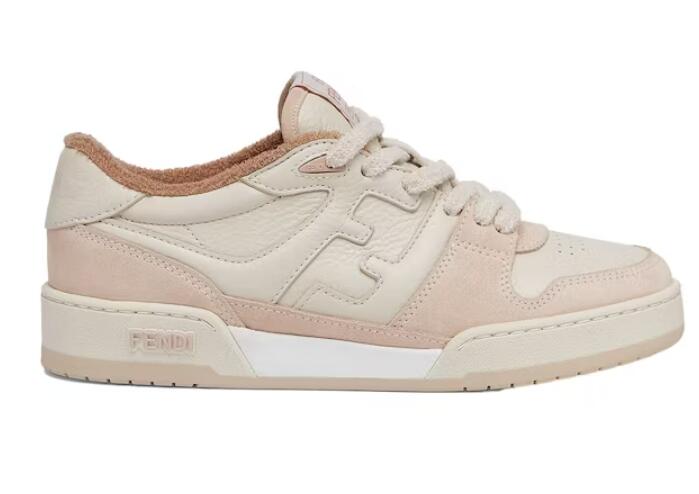 F**di Match Low Tops Pink Suede