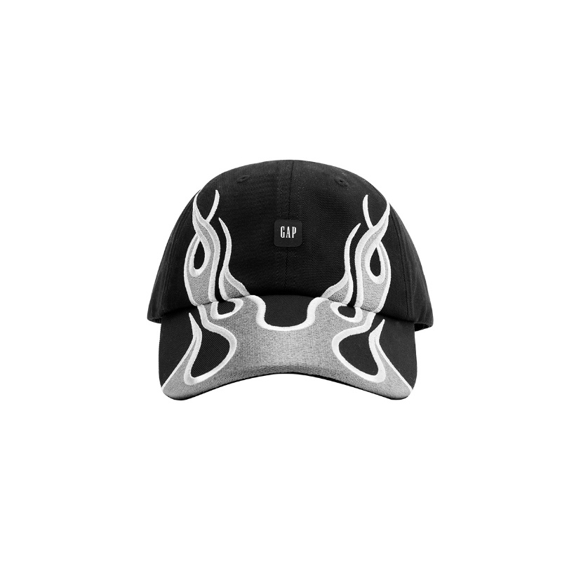 Unisex Kanye West Flame Gap Sun Hat Baseball Cap