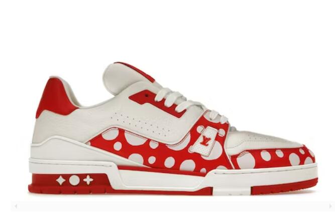 L0vis Vvtt0n LV Trainer Yayoi Kusama Red White