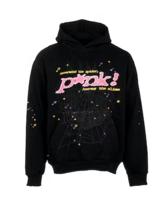 Sp5der P*NK Hoodie Black