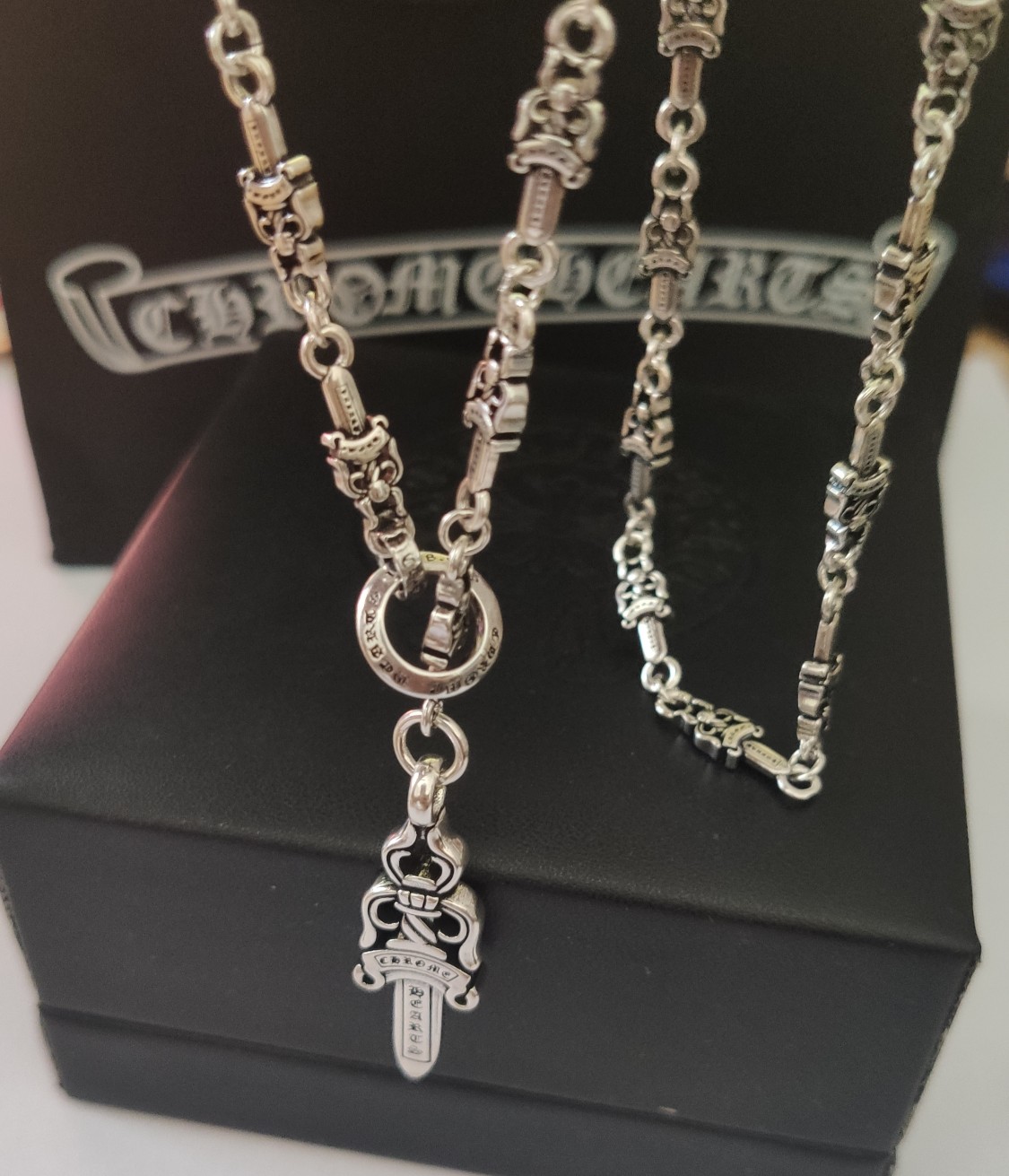 Ch*0me He**ts Necklace