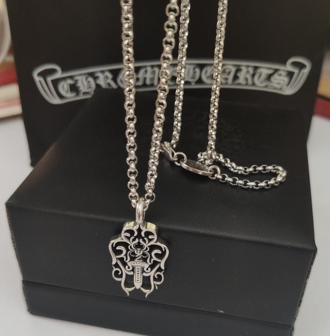 Ch*0me He**ts Necklace