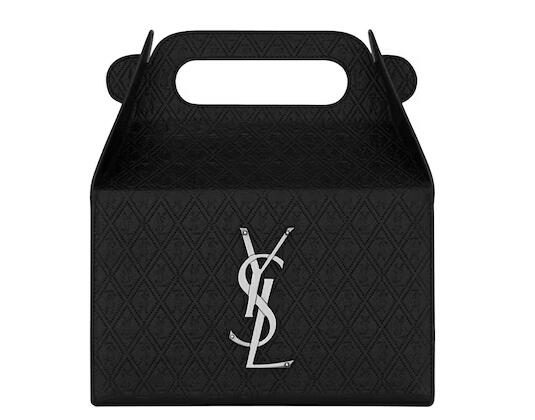 Sa1nt Lau*nt Take-Away Box In Leather Black