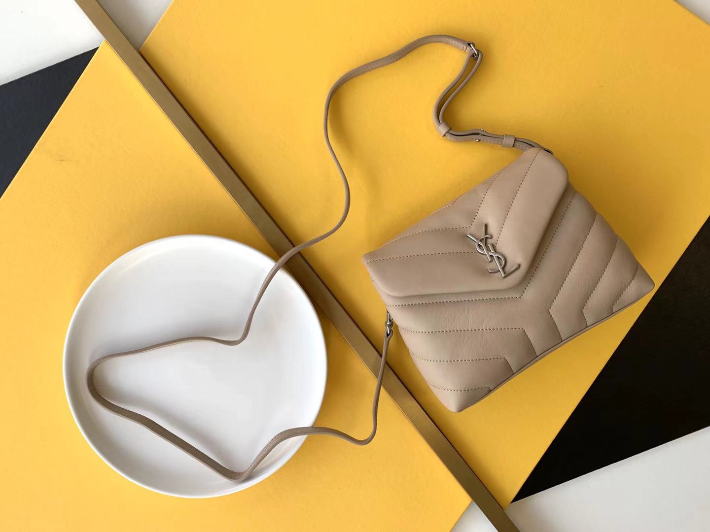 LOULOU TOY STRAP BAG IN QUILTED 