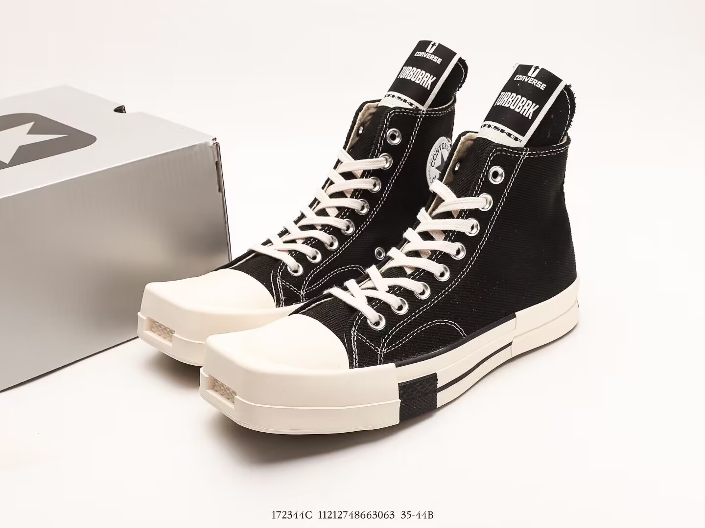 Rick Owens DRKSHDW x Converse 1970s Turbodrk Chuck Taylor All Star High