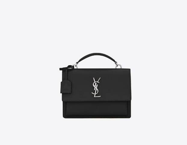 Sa1nt Lau*nt Sunset Top Handle in Smooth Leather