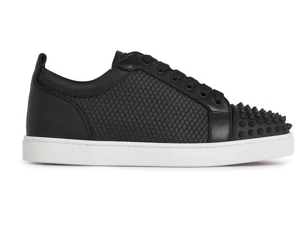 Chr1st1an Louboutin Black L0vis Junior Spikes Orlato Low-Top Sneakers