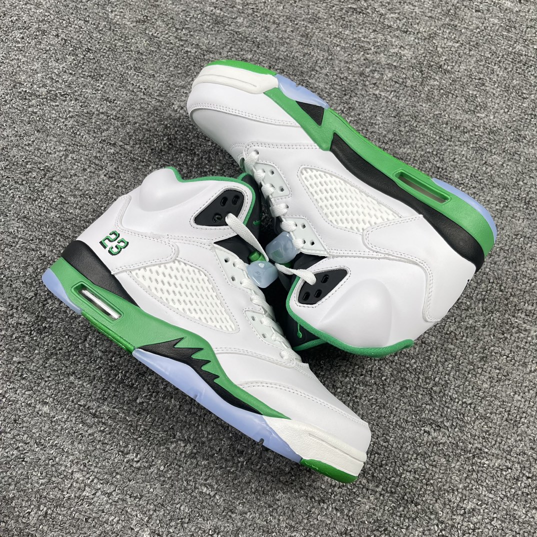 Air Jordan 5 Burgundy Lucky Green
