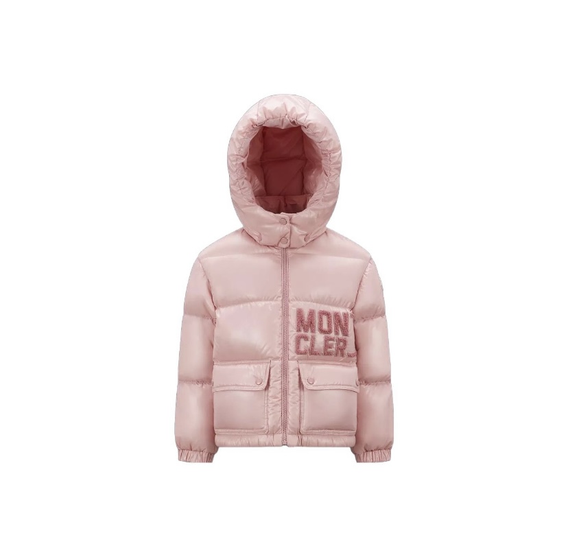 Moncler Girl's Bady Short Down Kid's Jacket Pink