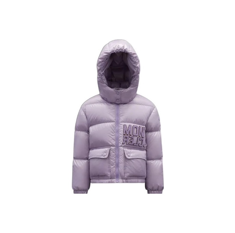 Moncler Girl's Bady Short Down Kid's Jacket  Purple