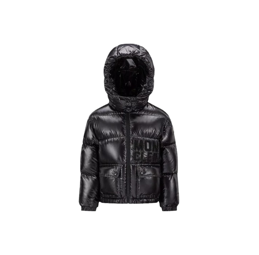 Moncler Girl's Bady Short Down Kid's Jacket Black