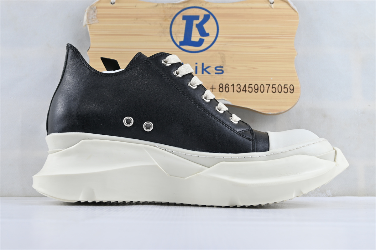 Rick Owens DRKSHDW Abstract Low Strobe Cotton Nylon Black Milk