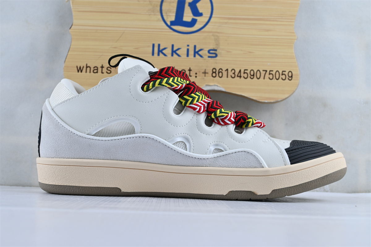 Lanvin Leather Curb White Ivory