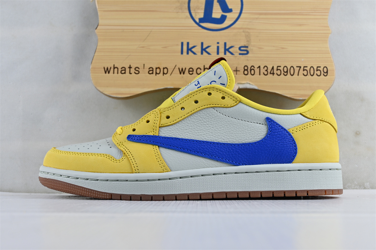 Travis Scott × Air Jordan 1 Low Canary （Flash Sale )
