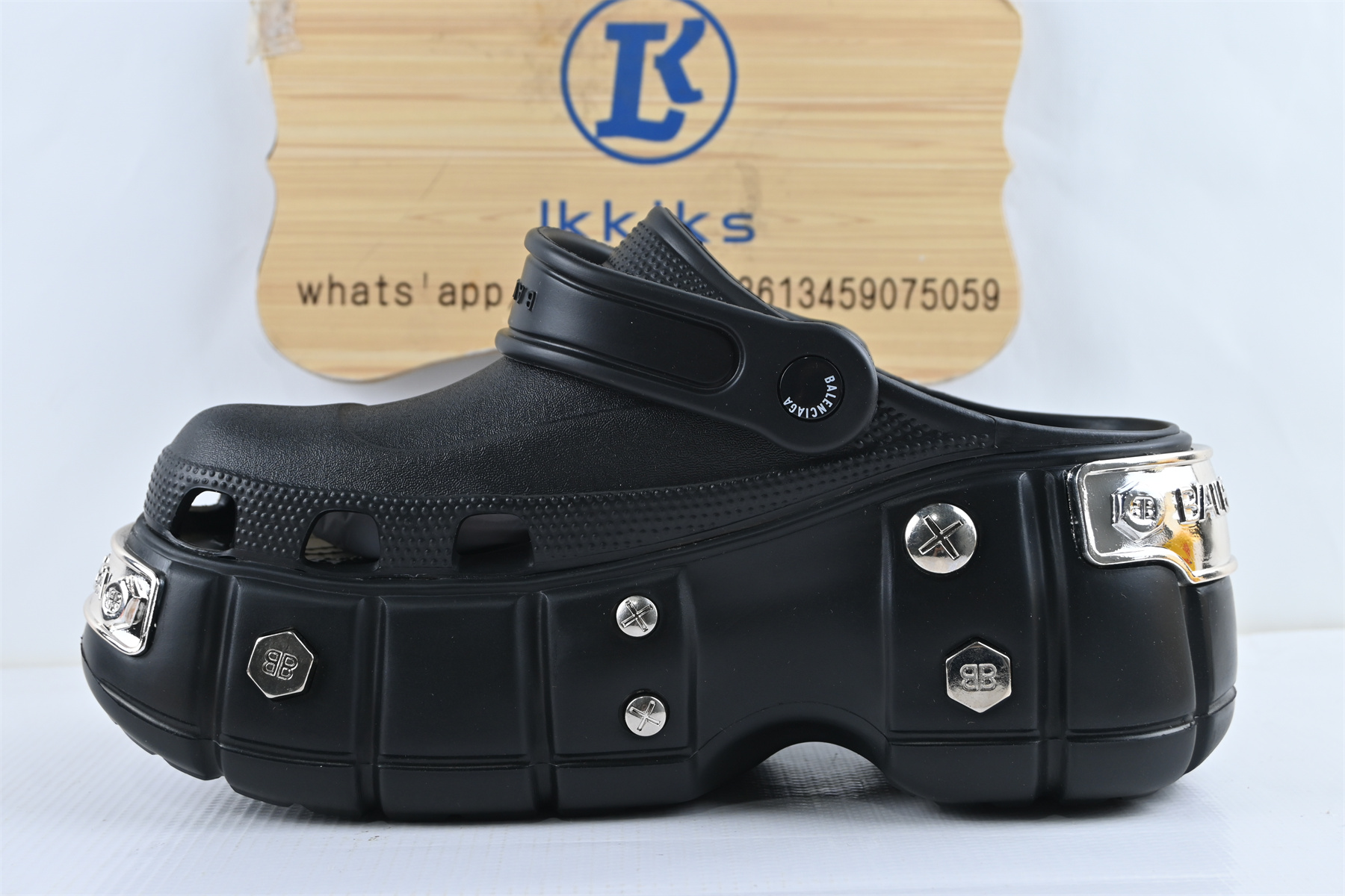 Ba1en*iaga x Cr0c5 HardCr0c5 Sandal Black