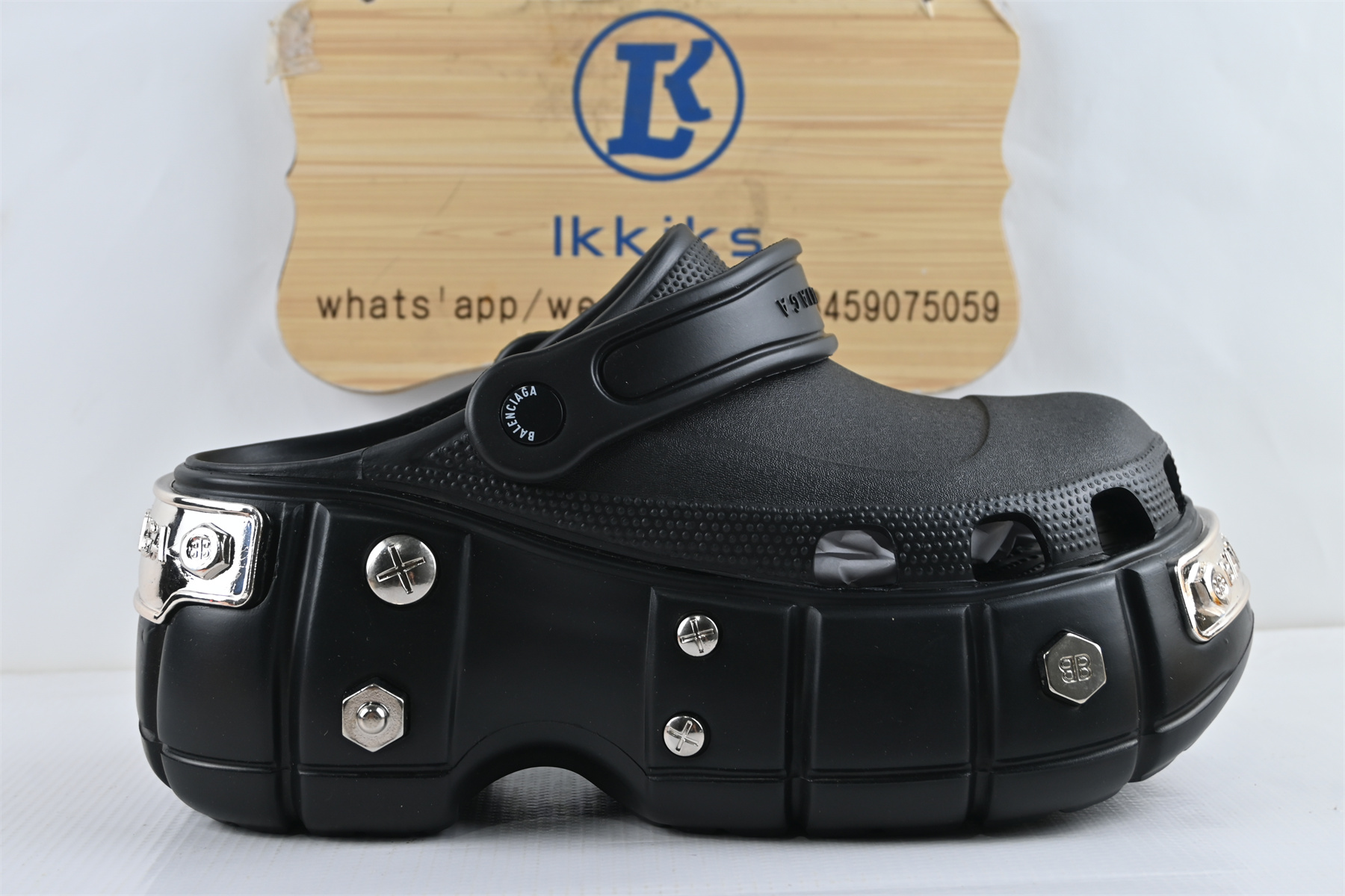 Ba1en*iaga x Cr0c5 HardCr0c5 Sandal Black