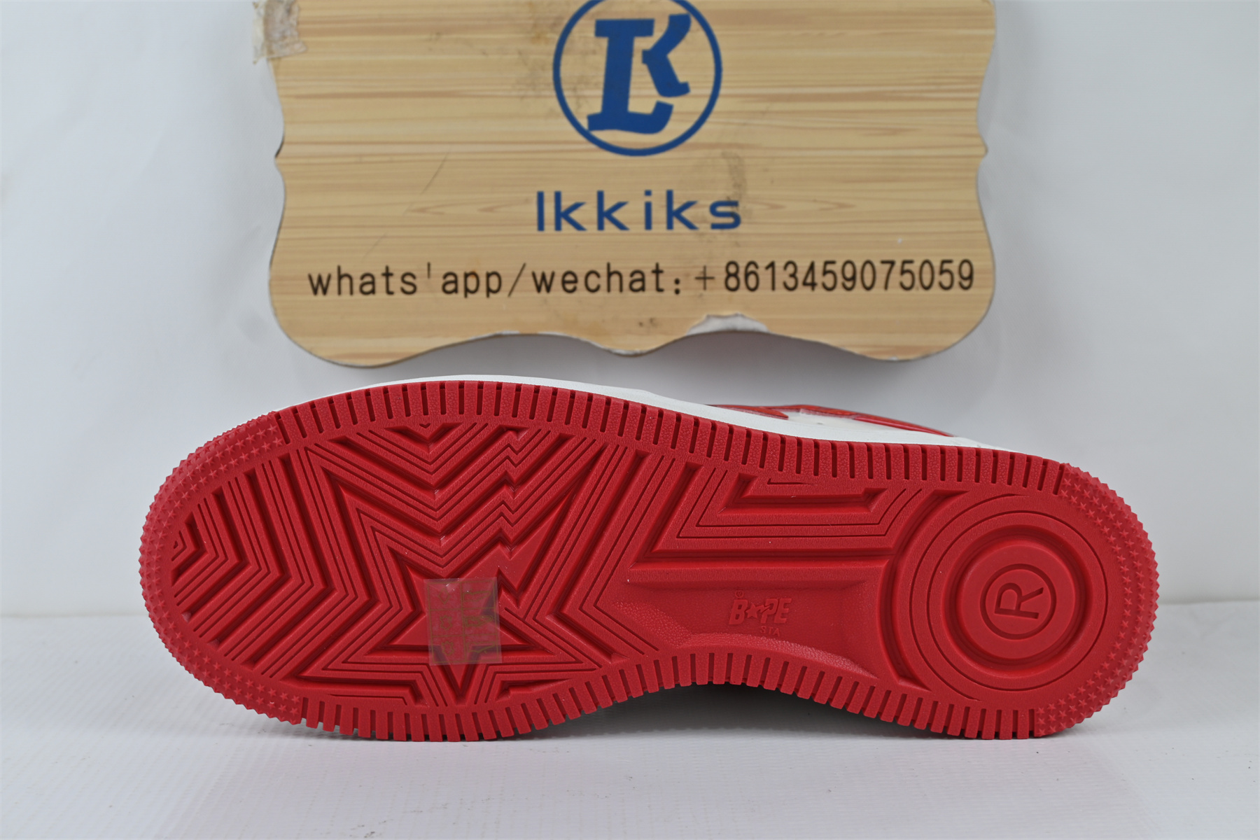 A Bathing Ape Bape Sta Patent Leather White Red (2023)