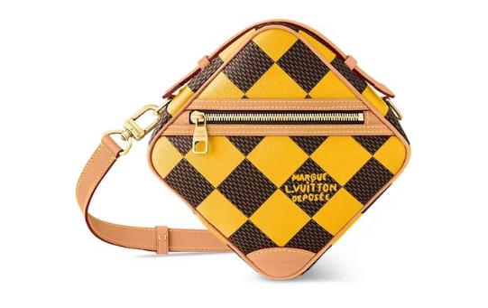 L0vis Vvtt0n Chess Messenger Bag Damier Pop Jaune Mat