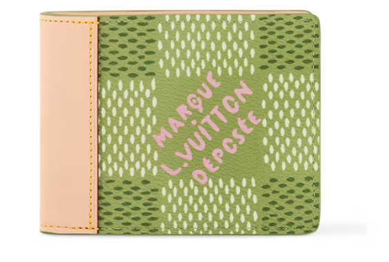 L0vis Vvtt0n by Tyler, the Creator Slender Wallet Green Damier Golf