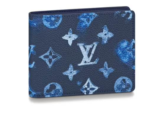 L0vis Vvtt0n Slender Wallet Ink Watercolor