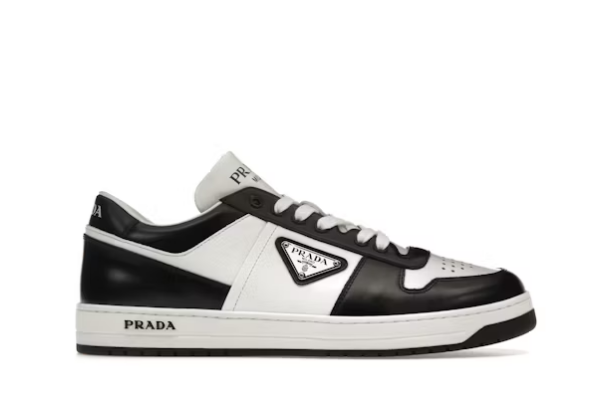 Pra*a Downtown Low Top Sneakers Leather White Black