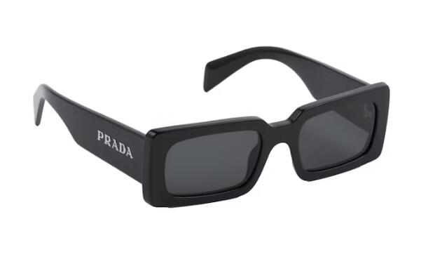 Pra*a Rectangle Sunglasses Black