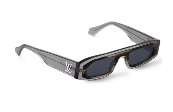 L0vis Vvtt0n LV Ocean Low Square Sunglasses Black