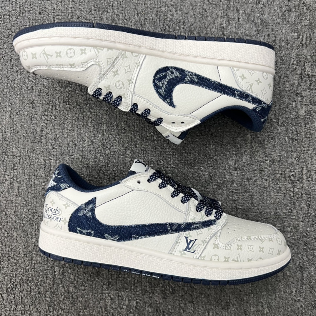 L0vis Vvtt0n X Nike Air Jordan 1 Low Travis Scott