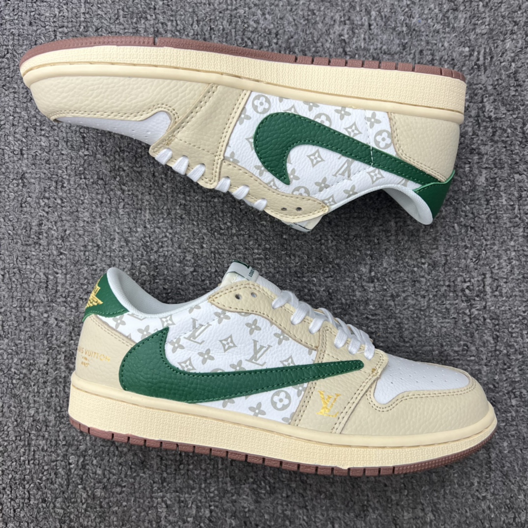 L0vis Vvtt0n X Nike Air Jordan 1 Low Travis Scott