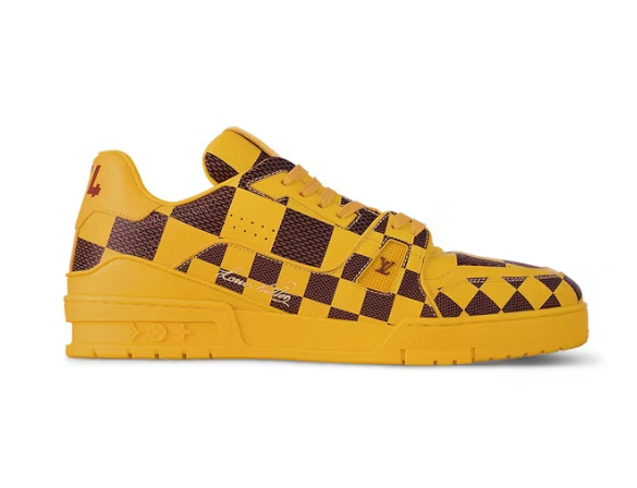L0vis Vvtt0n LV Trainer Sneaker Damier Pop Yellow