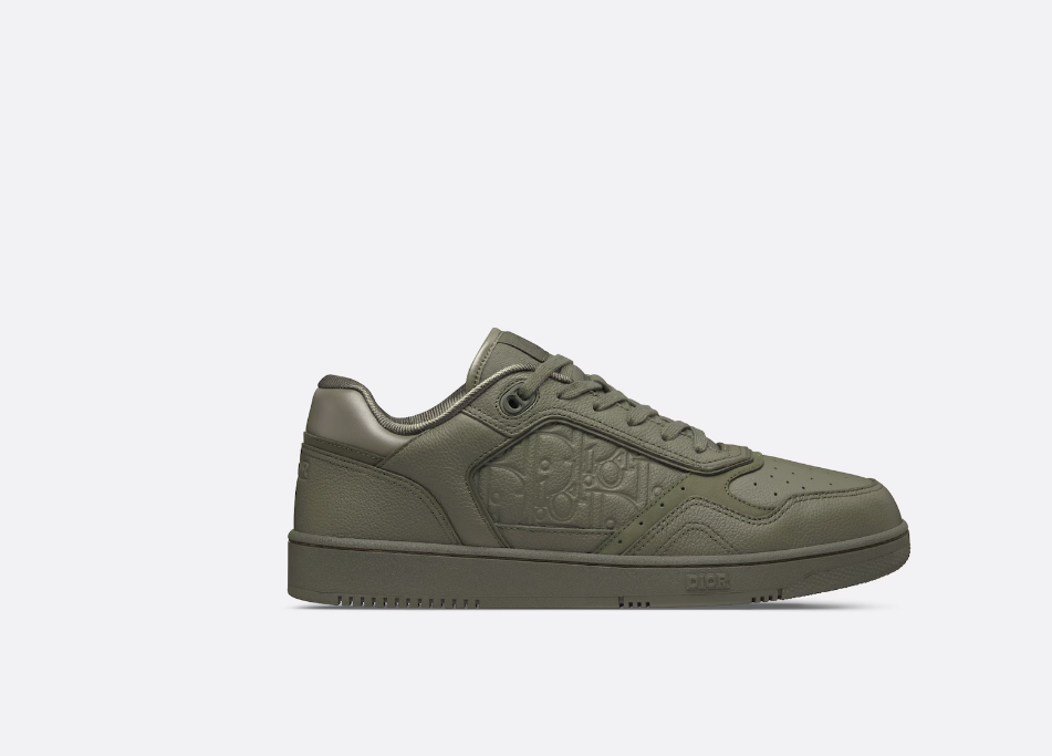 D10r  B27 Low-Top Sneaker  Khaki Grained Calfskin and Khaki D10r Gravity Leather