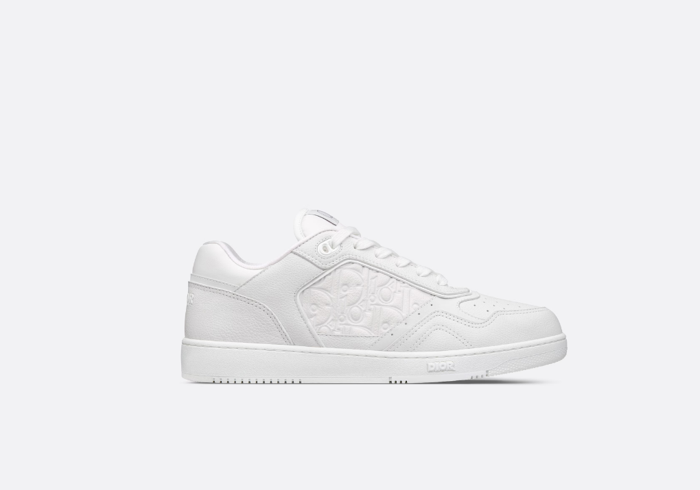 D10r B27 Low-Top Sneaker White Grained Calfskin And White D10r Gravity Leather