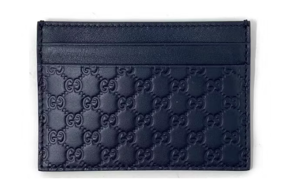 Gvc*1 Card Case MicroGvc*1ssima Navy Blue