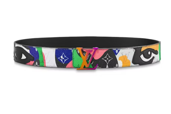 L0vis Vvtt0n LV Initials 40mm Reversible Belt Multicolor