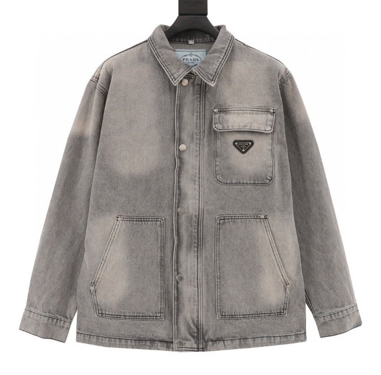 Pra*a Multi-Pocket Denim Jacket 2024