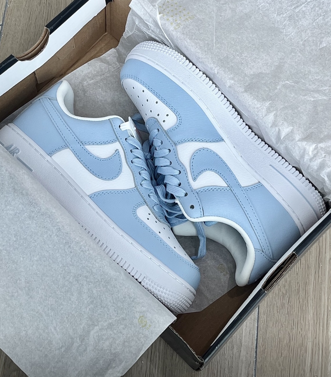 NIKE Air Force 1'07 Low White light blue