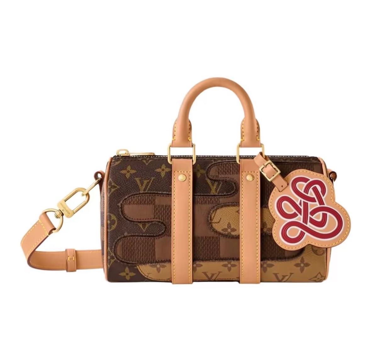 L0vis Vvtt0n x Nigo Keepall Bandouliere 25 Brown (2025)