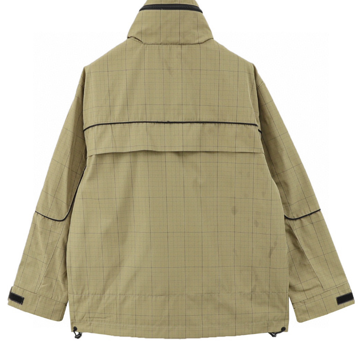 Ba1en*iaga half-zip plaid jacket 2025