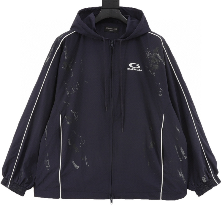 Ba1en*iaga navy blue jacket 2025