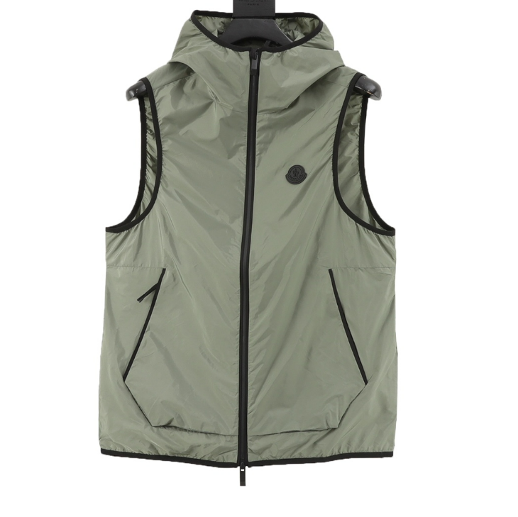 MONCLER reflective hooded vest