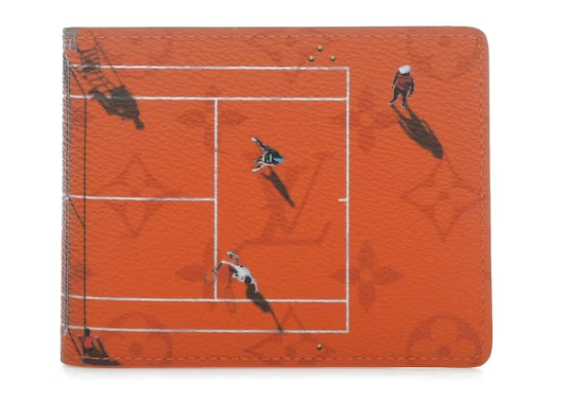 L0vis Vvtt0n Tennis Slender Wallet Brick Red 2025